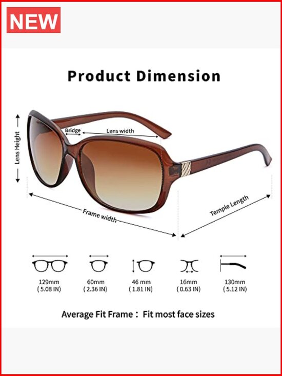 2 Pack Classic Vintage Sunglasses UV400 Protection Adult Unisex main image 4